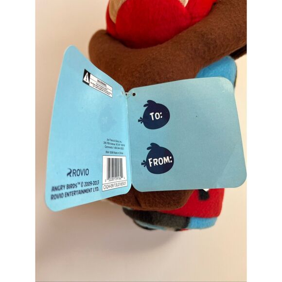 Angry Birds Red Bird On Slingshot Plush Stuffed Animal 10.5” & Attached Throw - Picture 7 of 9